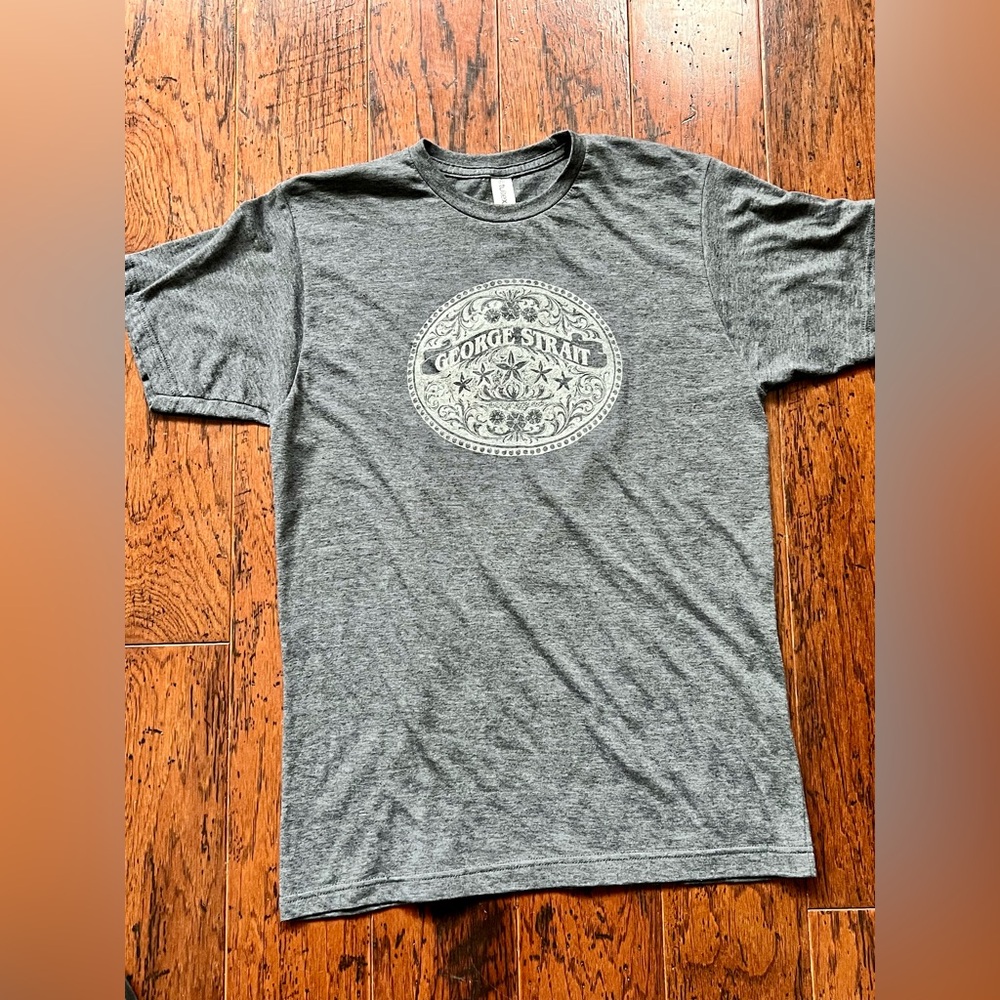 George Straight Unisex Gray Graphic T-Shirt